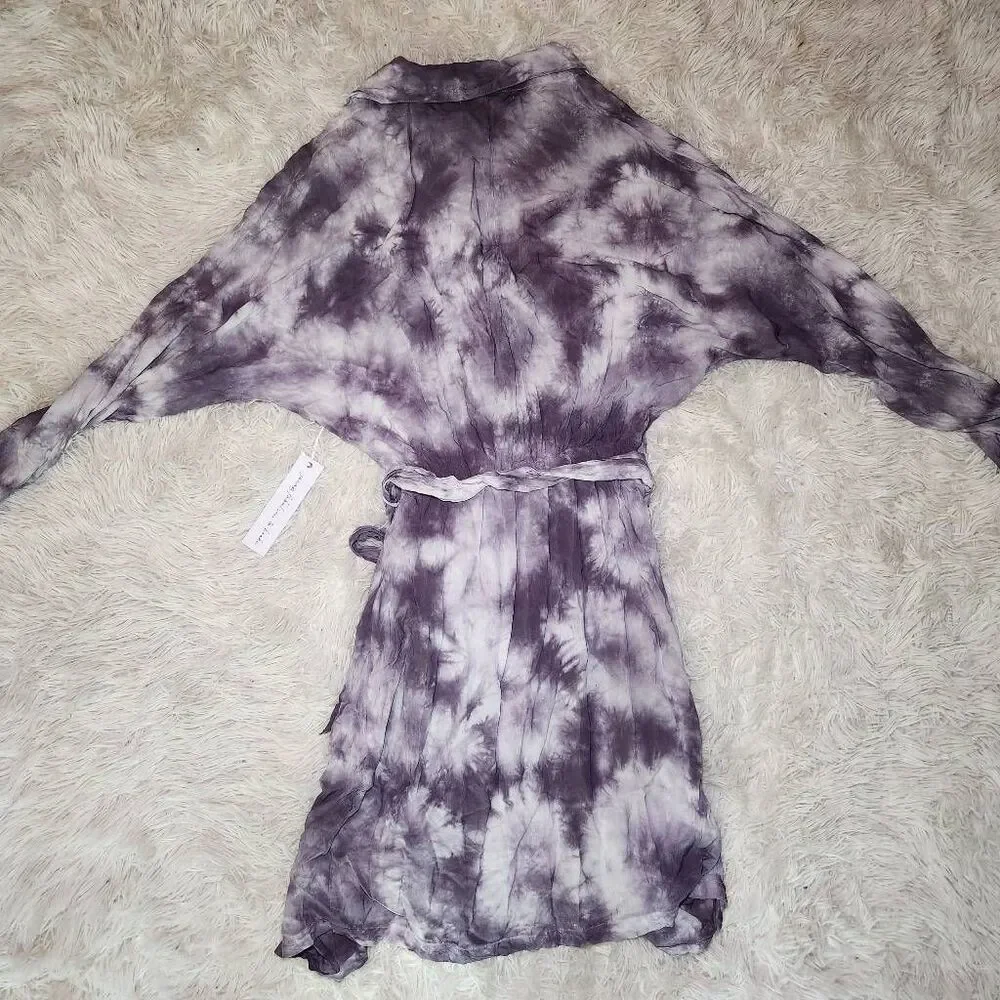 Young Fabulous & Broke Raine Tie Dye Wrap Dress - Picture 11 of 12